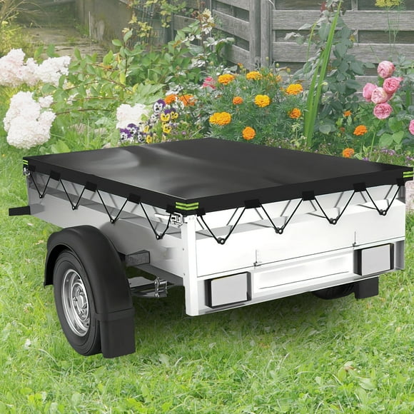 SOPOTUTU 1Pack Pickup Truck Modified Cover Black Oxford Cloth for Dustproof and Waterproof Use 84.3X48X5.1in