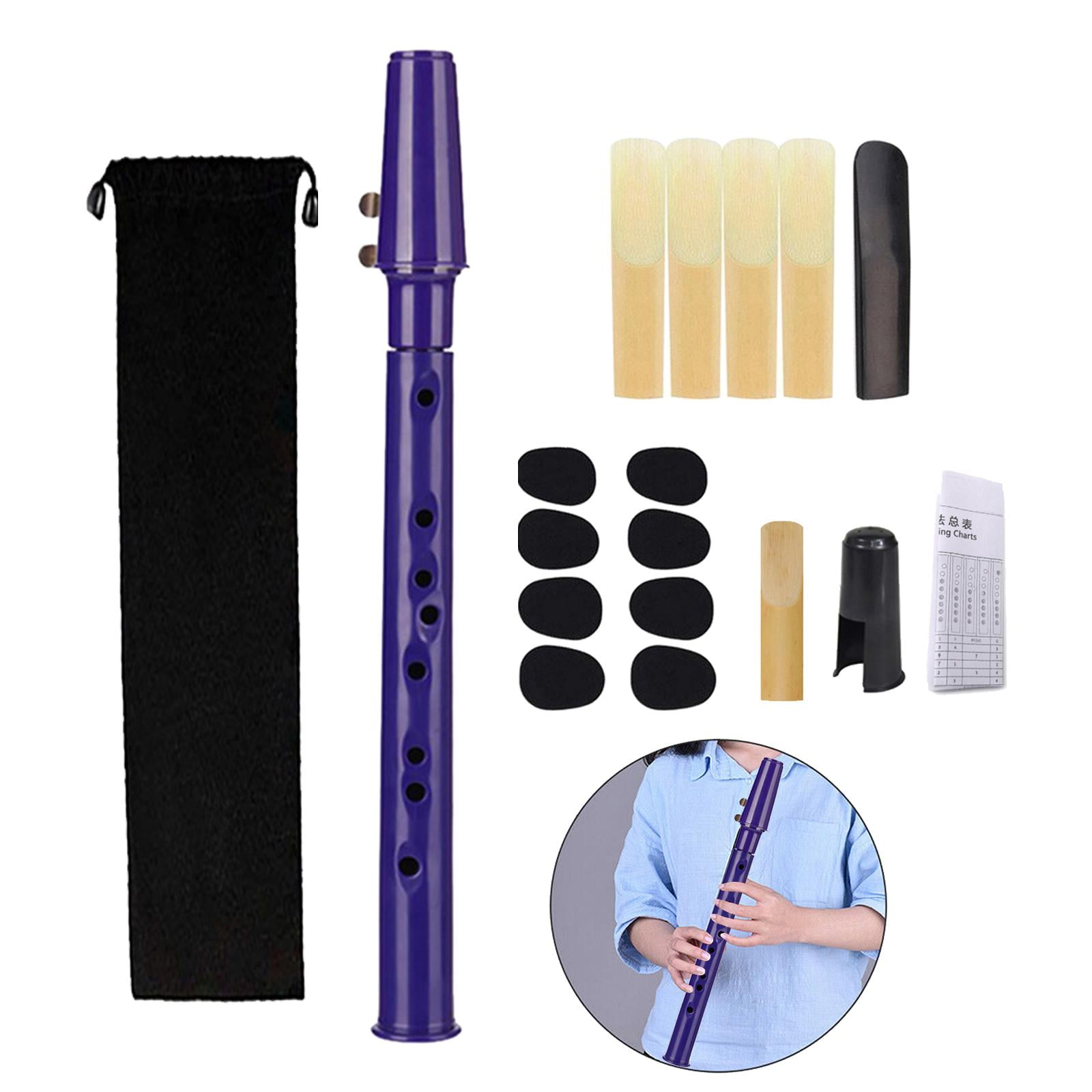 Rushawy Mini pocket saxophone, woodwind instrument for children, amateurs, professionals