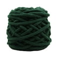 thumbnail image 5 of HOMYL Chunky Wool Yarn DIY Hand Crocheted Jumbo Tubular Yarn for Shoes Pillow Hats Dark Green, 5 of 8