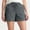 Dark Gray, variant on Womens Solid Color Casual Summer Shorts Elastic High Waisted Short Pants with Pockets for Hiking Blue XL(XL)