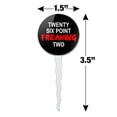 thumbnail image 6 of Twenty Six Point Freaking Two Marathon 26.2 Cupcake Picks Toppers Decoration Set of 6, 6 of 6