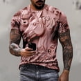thumbnail image 2 of Camisetas de Manga Larga de los Hombres Relief Steed Impresión Gráfica Tee, Sudadera de Cuello de la Tripulación Casual para Al Aire Libre, Vacaciones Y Uso Diario, 2 of 7