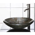 thumbnail image 3 of Ryvyr Rve180 18" Tempered Glass Vessel Bathroom Sink - Gold, 3 of 7
