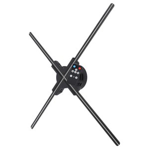 3D Ventilateur hologramme, 22.0in1600x672P Holographique 3D Machine de publicité avec 8GB Mémoire, 4 Feuilles 672 Les LED supportent le WiFi/APP, LED Projecteur holographique pour commercial, boutique, vacances,