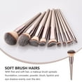 thumbnail image 3 of ROSENICE  10 Pcs Kit Makeup Brush Set Easy to Clean Premium Material Brushes, 3 of 8