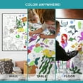 thumbnail image 3 of Giant Coloring Poster - Premium Jumbo Coloring Sheets for Kids & Adults with Thick Bleed-Resistant Pages, Use on Floor, Wall, or as Table Cloth, Use With Alcohol Based Markers (30” x 42”, Mermaid), 3 of 6
