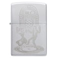 thumbnail image 2 of Zippo Lighter: Swing Dancing Couple, Engraved - Satin Chrome 48728, 2 of 6