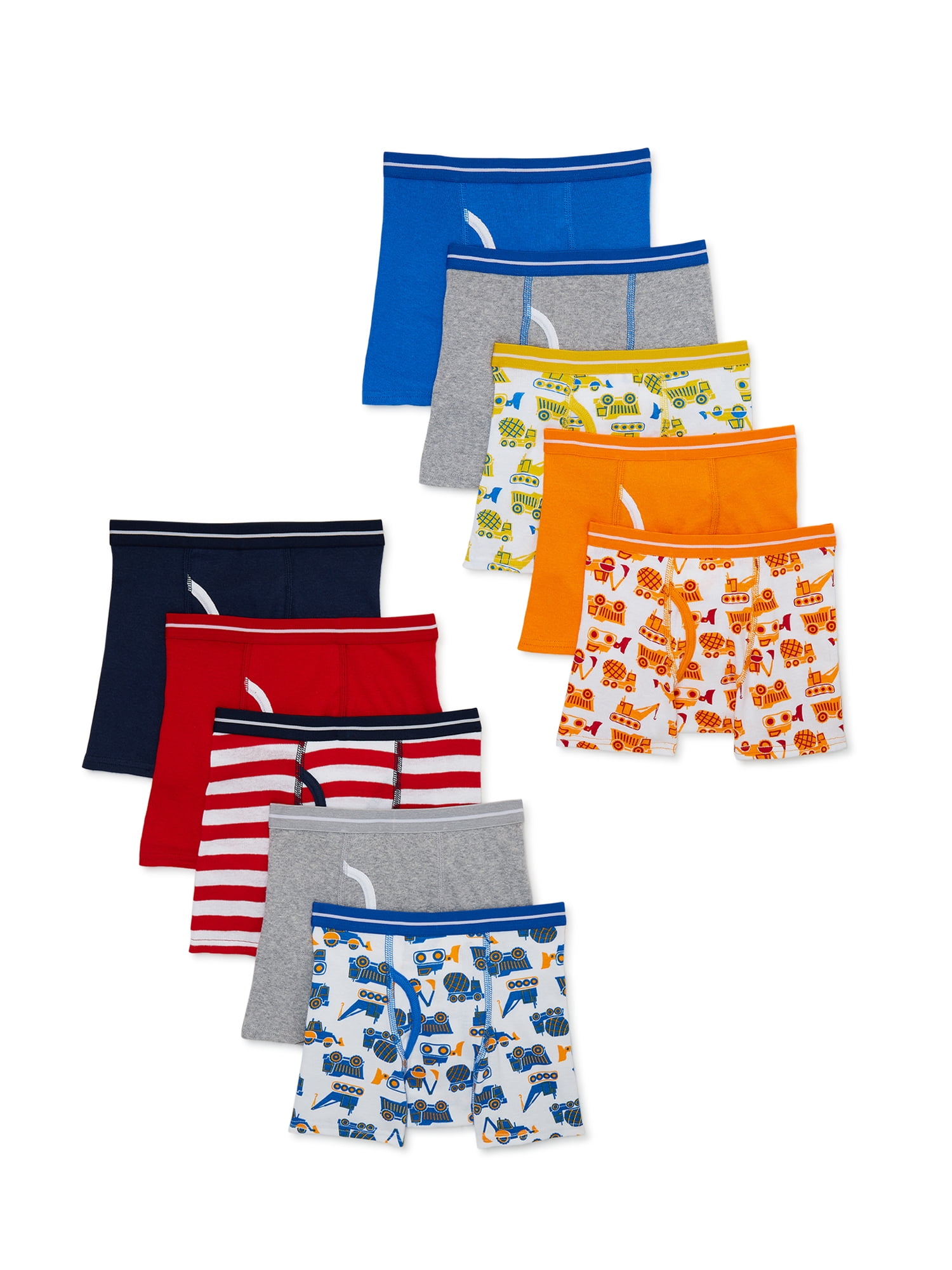 Wonder Nation Toddler Boys Boxer Brief Underwear, 10Pack, Sizes 2T4T