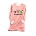 thumbnail image 1 of Birdeem Haut en Peluche Imprimé Mode de Noël pour Femmes, 1 of 1