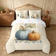 thumbnail image 3 of Erosebridal Pumpkin Trio Full Size Bedding Sets 7 Pieces,Fall Harvest Full Size Bed in a Bag,Khaki,Reversible, 3 of 6
