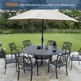 thumbnail image 5 of Topbuy 20” x 20” Patio Umbrella Base 35 LBS Heavy Duty Square Umbrella Stand for Courtyard, Poolside, Garden, Black, 5 of 10