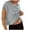 Gray, variant on Tao Womens Gym Yoga Tops Backless Casual Fashion Open Back Athletic Shirts Solid Color Running Crop Workout Tee Tops YellowL