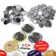 thumbnail image 3 of 100 Conjuntos De Suministros Para Hacer Botones, Piezas De Botón De Respaldo De Pin Para La Máquina Del Fabricante De Insignias, Incluidas Las Cubiertas, El Soporte De Las, 3 of 7