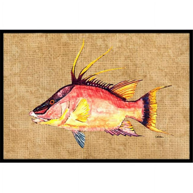 Carolines Treasures 8803JMAT 24 x 36 In. Hog Snapper Indoor or Outdoor Mat