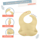 thumbnail image 3 of Kit Bebe LINIUM 3en1 Babero Cubiertos Plato Silicon Suave Color Beige, 3 of 9