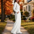 thumbnail image 5 of Cargo Jumpsuit for Women Long Sleeved Workwear Jumpsuit Buttoned Collar V Neck Long Sleeve One Piece Rompers Jumpsuit with Multiple Pockets, 5 of 8