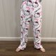 thumbnail image 4 of Pijamas de Anime Sanrio Hello Kitty de franela negra para mujer, pantalones casuales de lana kawaii de dibujos animados blancos, pantalones de moda de otoño, 4 of 5
