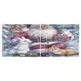 thumbnail image 3 of BZSMCE Set of 2 Pieces Kitchen Window Curtain Fashion Winter Whimsy Printed 27x24in/27x36in, 3 of 9