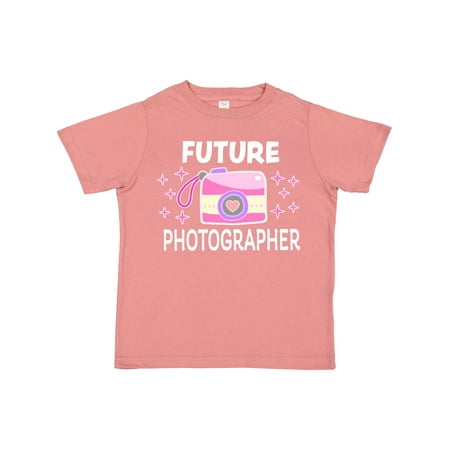 

Inktastic Future Photographer with Pink Camera Girls Toddler T-Shirt