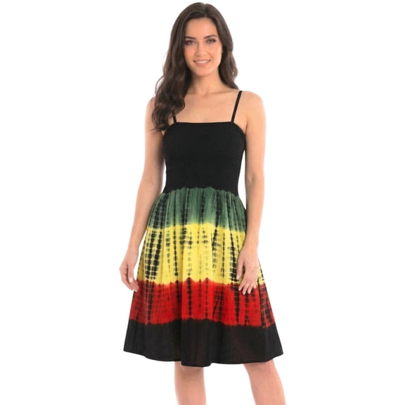 Riviera Sun Strapless Tube Short Dress / Summer Dresses (Tie Dye, 1X)