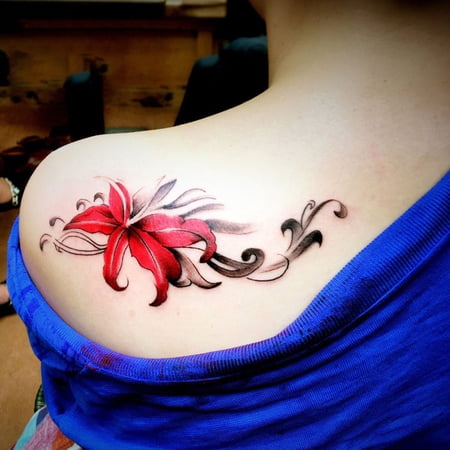 Men Women Waterproof 3d Stickers Ink Colorful Flower Butterfly Tattoo Stickers Walmart Canada