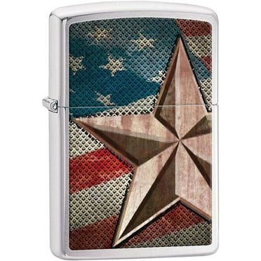 Zippo Lighter - American USA Flag Patriot Bald Eagles Retro Star USA Z5015