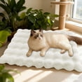 thumbnail image 4 of Pet Self-Warming Bed Pad - Thickened Plush Thermal Mat for Indoor & Feral Cats, Small to Medium Dogs, Soft Warm Pet Blanket with Non-Slip Waterproof Bottom for Cold Weather, 19.69*13.78in, Beige, 4 of 6