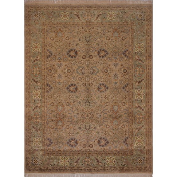 Wali Nigel Beige/Green Rug, 8'10" x 12'2"