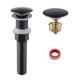 thumbnail image 1 of Sumidero de lavabo negro Sumidero de lavabo con rebosadero Desagüe Clic Clac Pop Up Desagüe de baño universal con cesta Afortunado Sencillez, 1 of 6