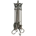thumbnail image 1 of 5 Pc Bronze Fireset With Crook Handles, 1 of 1