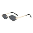 thumbnail image 1 of Glasses Riding Eyewear Frameless Edge Design Sunglasses for Driving Traveling Comfort Lightweight Alloy Frame, 1 of 3
