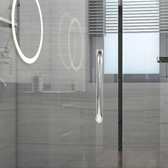 FRCOLOR Glass Door Handle Back-to-Back Polished Door Pull Handle Frameless Shower Doors Handle Stainless Steel Door Handle Sliding Door Handle
