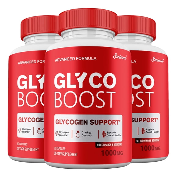 (3 Pack) Glyco Boost Capsules, All Natural Glyco Optimizer Supplement, GlycoBoost Pills Premium Ingredients Maximum Strength