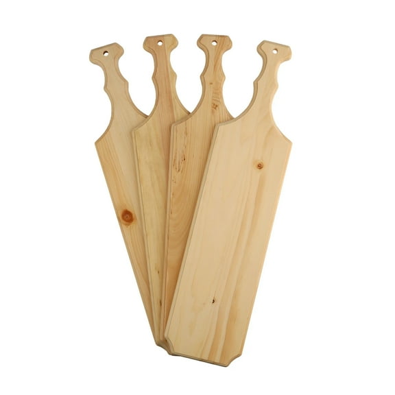 FOGGY BOTTOM WOODWORKS PINE GREEK STYLE PADDLE, 5-PACK