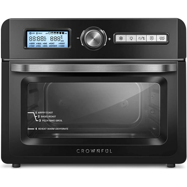 CROWNFUL 19 Quart Air Fryer Toaster Oven, 10-in-1 Countertop Oven