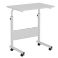 thumbnail image 3 of SogesPower Standing Computer Desk with Wheels, Movable Side Desk, Sitting Desk Height Adjustable- White, 3 of 5