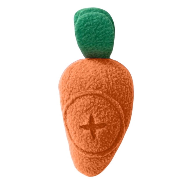 Soft Plush Carrot Toy with Squeaker, 5 Inch Long, Stimulates Curiosity and Play for Dogs and Cats