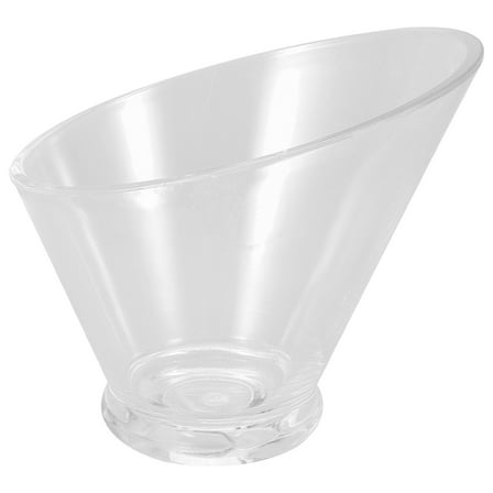 MLINS Transparent Serving Bowl Acrylic Salad Bowl 13.5*5.3*4.1in 1Pcs For Buffet