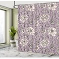 thumbnail image 4 of Ambesonne Aster Shower Curtain, Earth Tones Flower Petals Art, 69"Wx84"L, Purple Grey, 4 of 4