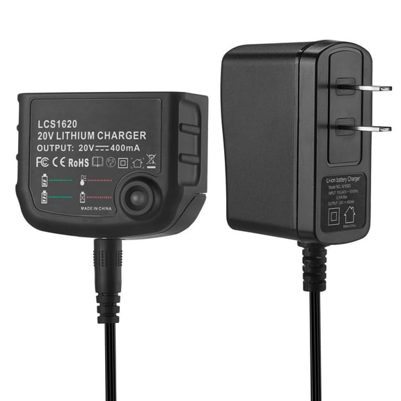 20V Rapid Charger LCS1620 for Black & Decker 16V 20 Volt Lithium Battery LBXR20 LBX20 LST220