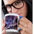 thumbnail image 2 of 3drose, Costa Rica, Cordillera De Talamanca. Close-up of Succulent Leaves., 11oz Two-tone Blue Mug, 2 of 6