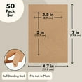 thumbnail image 4 of Juvale Brown Paper Frames - 4 x 6 in, 50 Pack, Classic - DIY Photo Frame Kit with Cardboard Easel Back for Tabletop Display & Bulk Craft Projects, 4 of 10