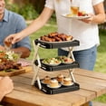 thumbnail image 2 of Foldable Vertical Dish Rack Cabinet Organizer Stand, 2 of 7