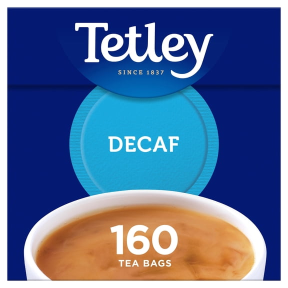Tetley Decaffeinated 160 Teabags 500G, Imported from Britain