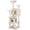 Beige, variant on WDZS 55 Inch Cat Tree Tower, Multi-Level with Cat Scratching Post, Indoor Cat Condo with Climbing Ladder, Plush Toy, Play House for Cat,Brown
