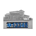 thumbnail image 2 of Curb-N-Sign, Curb Wrap Peel and Stick Address Decal, Personalized for You, Thin White Line, 2 of 4
