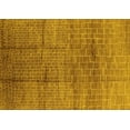 thumbnail image 1 of Ahgly Company Machine Washable Indoor Rectangle Solid Yellow Modern Area Rugs, 8' x 12', 1 of 4