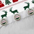 thumbnail image 4 of Manfei Kids Christmas Reindeer Curtains Pack of 2 (42x84 Each), Tribal Suqare Buffalo Curtains Blackout, Xmas Tree Snowflake Bedroom Curtains, Window Curtains Bedroom Decor, 4 of 6
