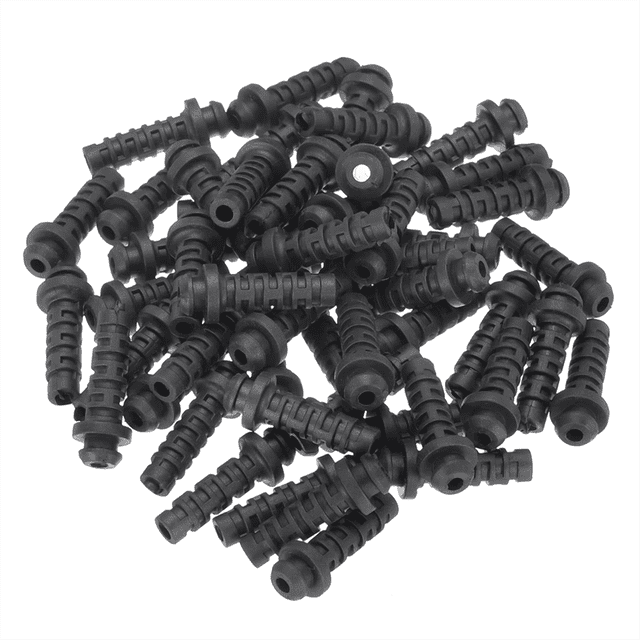 50pcs 4mm Strain Relief Cord Connector Cable Bushing Boot Sleeve for Electric Cable Cord Insulation Protection