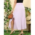 thumbnail image 3 of Doublju Women's Banded Smocking Waist Maxi Skirt With Pocket, 3 of 4